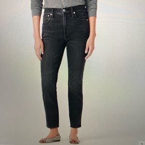 J Crew vintage straight jeans in charcoal